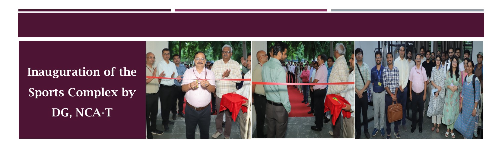 Inauguration of the Sports Complex by DG, NCA-T